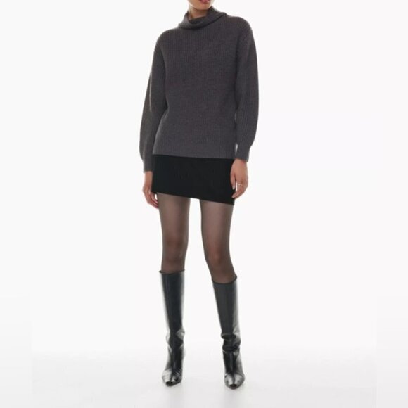 Aritzia Gray Turtleneck Sweater - Picture 3 of 13